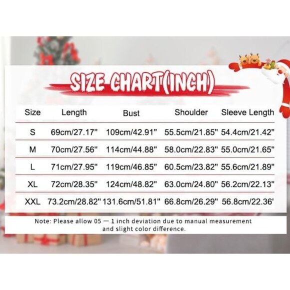 Oversized Christmas Apricot Sweater Women 2025 Merry Turtleneck Batwing Sleeve - Picture 7 of 7